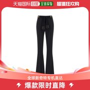 香港直邮潮奢elisabettafranchi女士腰带高腰喇叭裤