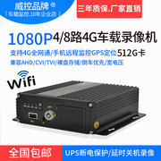 1080p全网通远程4gwifi车载高清sd卡监控录像机8路车载录像机