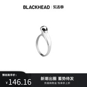 blackhead黑头设计师潮牌个性简约立体外星人造型，钛钢情侣戒指