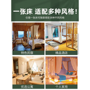 新中式实木床现代简约四柱架子床东南亚风格，家具民宿榻榻米双人床