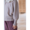 欧利娜利原创 UPW100%内蒙山羊绒 复古荷叶领贴肤保暖儿童羊绒衫