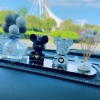 汽车内载个性创意可爱卡通香水熏镶钻气球网红小熊女生摆件装饰品