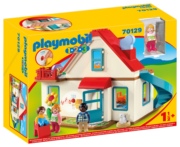 playmobil摩比世界70129家庭住宅，123小房子红房子，娃娃屋2岁玩具