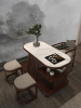 新中式阳台小茶桌实木泡茶台禅意简约茶桌椅组合家用多功能茶桌