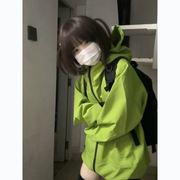 绿色冲锋衣秋冬外套女2024套装登山服三合一冬季加绒加厚春秋