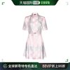 香港直邮versace范思哲女士，巴洛克印花束带衬衫连衣裙1015458