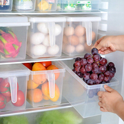 日式冰箱收纳盒保鲜盒食品级抽屉式厨房整理盒蔬菜，水果鸡蛋储物盒