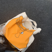 帆布包单肩大包大容量购物袋手提环保袋恶搞街拍潮子母化妆收纳包