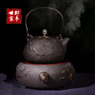 铸铁烧壶水铁茶壶日本铁壶电陶套装电热炉煮水泡茶煮茶器家用茶炉