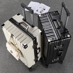 旅行箱行李箱铝框拉杆箱万向轮20女男学生登机箱，24密码皮箱子28寸