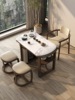 新中式阳台小茶桌实木，泡茶台禅意简约茶桌椅，组合家用喝茶桌