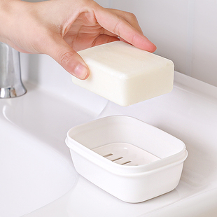 日本进口香皂盒便携式旅行小肥皂盒家用浴室洗漱迷你沥水密封皂盒
