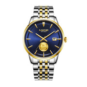 手表钢带夜光商务简约品牌镂空瑞士防水机械手男精钢国产腕表