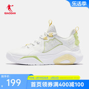 中国乔丹板鞋女鞋，2024夏季网纱透气休闲鞋，运动鞋商场同款鞋子