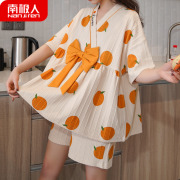 日式和服睡衣女夏季短袖纯棉两件套2024年夏天家居服日系大码