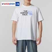 The North Face北面男T恤2024夏季休闲运动上衣健身透气短袖T恤