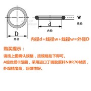 网红丁晴胶A级O型圈 橡胶O形密封圈 线径1.8mm 内径5.6-10mm