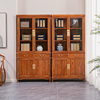 红木家具非洲花梨木中式书柜客厅，多层靠墙书架，办公文件储物柜家用