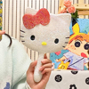 Hellokitty凯蒂猫手持镜子化妆随身便携带diy材料包贴钻学生宿舍