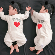 新生婴儿连体衣服春秋款，0-3个月初生宝宝秋装，超萌满月a类纯棉秋季