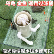 乌龟缸过滤器低水位，龟池龟箱内置过滤自动吸粪鱼缸三合一净水设备