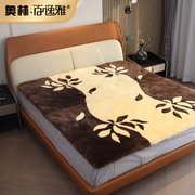 奥林羊毛床垫皮毛一体凤凰和美澳洲羊毛床褥加厚高密度保暖床毯