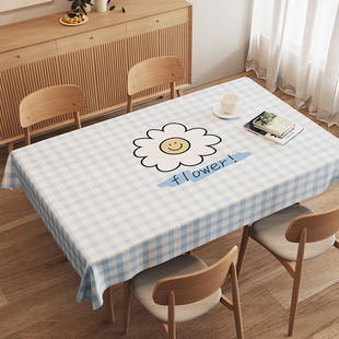 小清新桌布防水防油免洗餐桌布北欧长方形茶几桌布PVC塑料桌布
