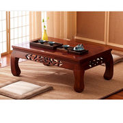 久拙汇红实木色炕几茶几，飘窗桌老榆木，炕桌实木仿古小茶桌矮桌地台