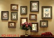 美式照片墙相框墙组合装饰挂墙相片墙客厅餐厅欧式背景墙复古
