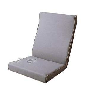 纯色实木红木沙发坐垫带靠背连体，加厚中式四季防滑春秋椅海绵座垫