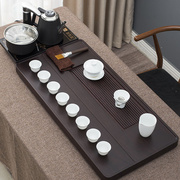 实木茶盘家用整块黑檀花梨木质茶台简易大小电木，排水茶海茶具套装