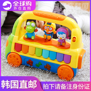 韩国啵乐乐音乐智力玩具车，pororo小企鹅钢琴，公仔人偶宝宝注意力