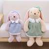 萝莉裙兔公仔兔宝宝布娃娃毛绒玩具女孩子礼物穿衣小兔子玩偶