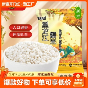 谷米集东北糯米2024年新米5斤包粽子专用酿酒白江米圆糯米5斤圆粒