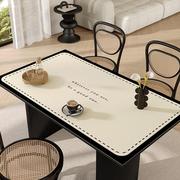 大理石纹防油防水皮革餐桌，垫防烫免洗皮革桌垫硅胶，桌布轻奢高级感