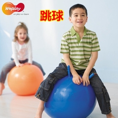 台湾WEPLAY跳球幼儿童大龙球感统训练器材弹跳球羊角球充气瑜伽球