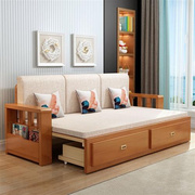 2023实木沙发床可储物伸缩坐卧室客厅多功能，折叠沙发床两用小