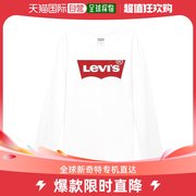 香港直邮潮奢levi's女童，长袖蝙蝠袖t恤(大童)童装