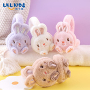 耳罩保暖儿童冬季耳套可爱兔宝宝，女童护耳暖防风防冻可折叠仿兔毛