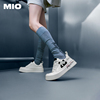 直播MIO米奥2023小白鞋厚底板鞋增高休闲鞋黑白熊猫鞋女