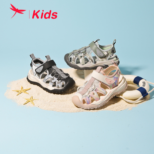 红蜻蜓儿童夏季沙滩鞋网面透气中大男女童鞋运动休闲凉鞋