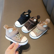 小童马丁靴冬季宝宝加绒棉鞋，帆布鞋男童短靴，子婴儿童女童学步鞋子