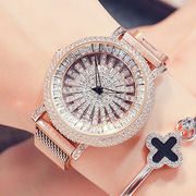 手表满钻镶钻表防水钢带，韩版潮流时装表时来运转手表女