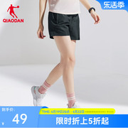 中国乔丹短裤女2024夏季运动宽松休闲透气梭织，裤健身裤子女士