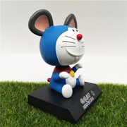  哆啦A梦机器猫公仔 叮当摇头摆件pvc 日本动漫玩具 儿童礼物