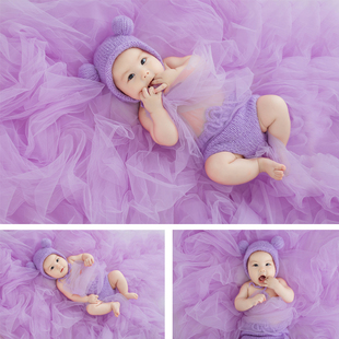 正版儿童摄影艺术照满月百天宝宝主题拍照服装影楼写真服饰柔软纱