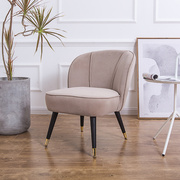 北欧布艺单人沙发小户型现代简约咖啡厅网红单人沙发椅 