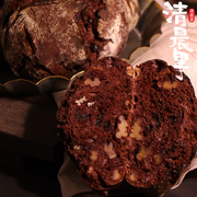 清晨里巧克力布朗尼(布朗尼)面包可可欧包无油甜品，早餐糕点手工代餐硬欧