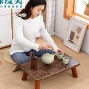 实木榻榻米茶几日式简约炕，几飘窗桌子，中式阳台小桌子仿古布艺矮桌