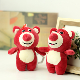 小熊草莓熊挂件(熊挂件)毛绒，玩具结婚礼抛洒娃娃机公仔钥匙扣挂件女生礼物